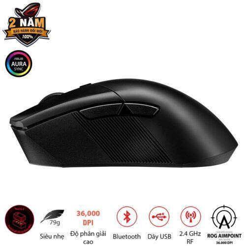 Chuột game Asus ROG Gladius III Wireless Aimpoint Black