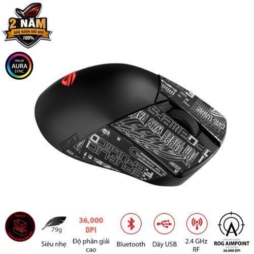 Chuột game Asus ROG Gladius III Wireless Aimpoint Black