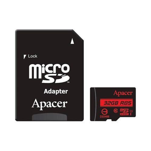 Thẻ nhớ Apacer 32GB MicroSDHC UHS-I U1 R85 Class10 RP (AP32GMCSH10U5-RA) (Có Adapter)
