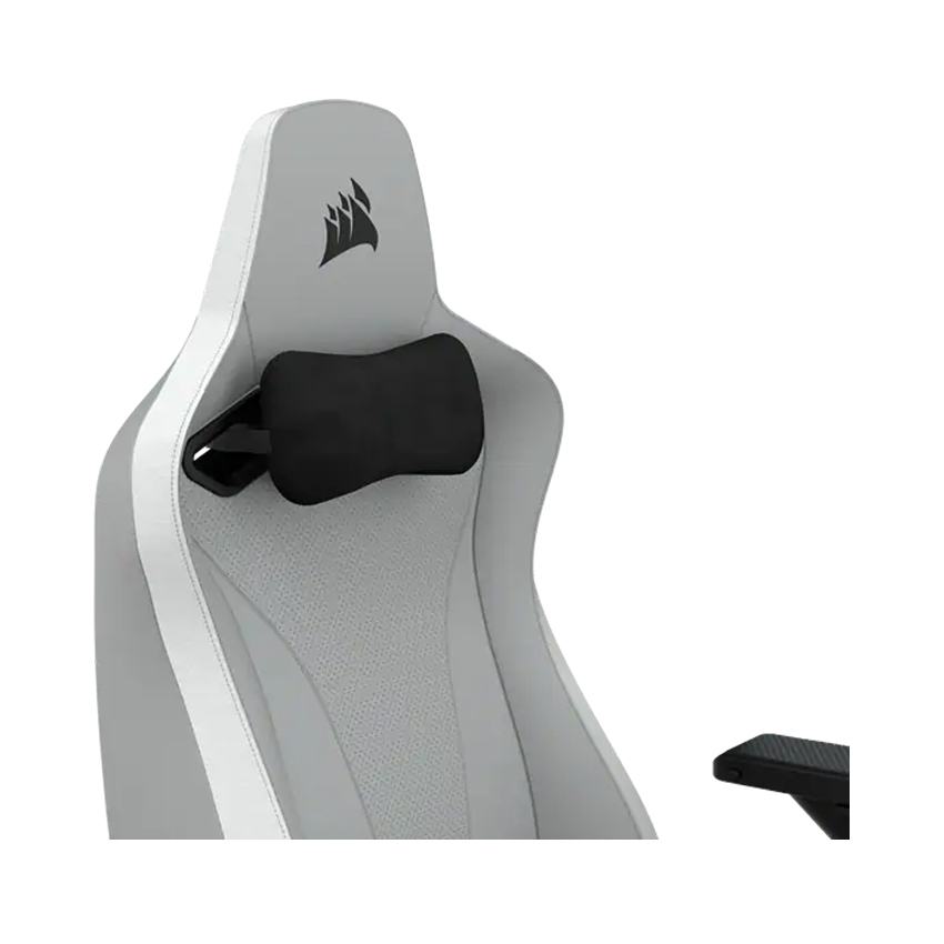 Ghế Game Corsair TC200 Leatherette Light Grey/White