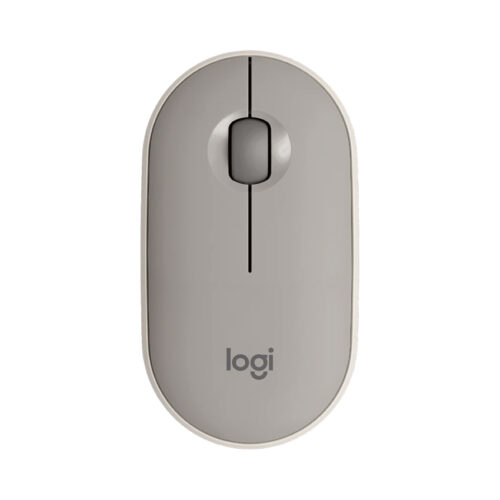 Chuột không dây Logitech M350 Pebble Almond Milk ((910-006665) (USB/Bluetooth)
