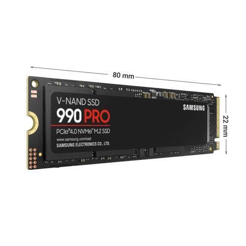 Ổ cứng SSD Samsung 990 PRO 1TB PCIe NVMe 4.0x4 (Đọc 7450MB/s - Ghi 6900MB/s) - (SSDSS990PRO1TB01)