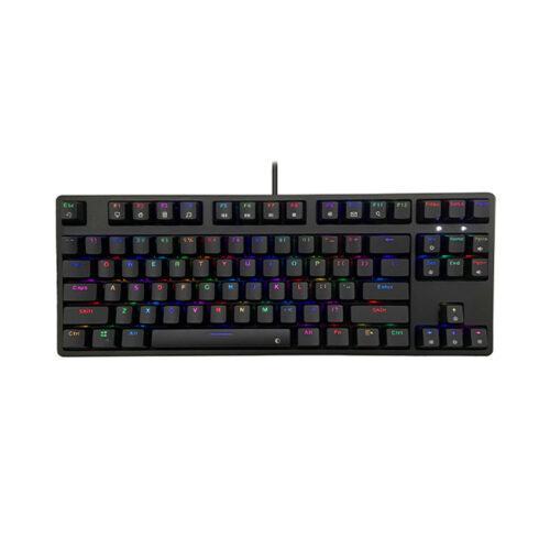 Bàn phím cơ Edra EK387L RGB màu đen Brown sw (USB)