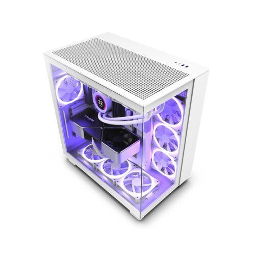Vỏ máy tính NZXT H9 Flow White (CM-H91FW-01)   (Mid Tower/Màu Trắng)