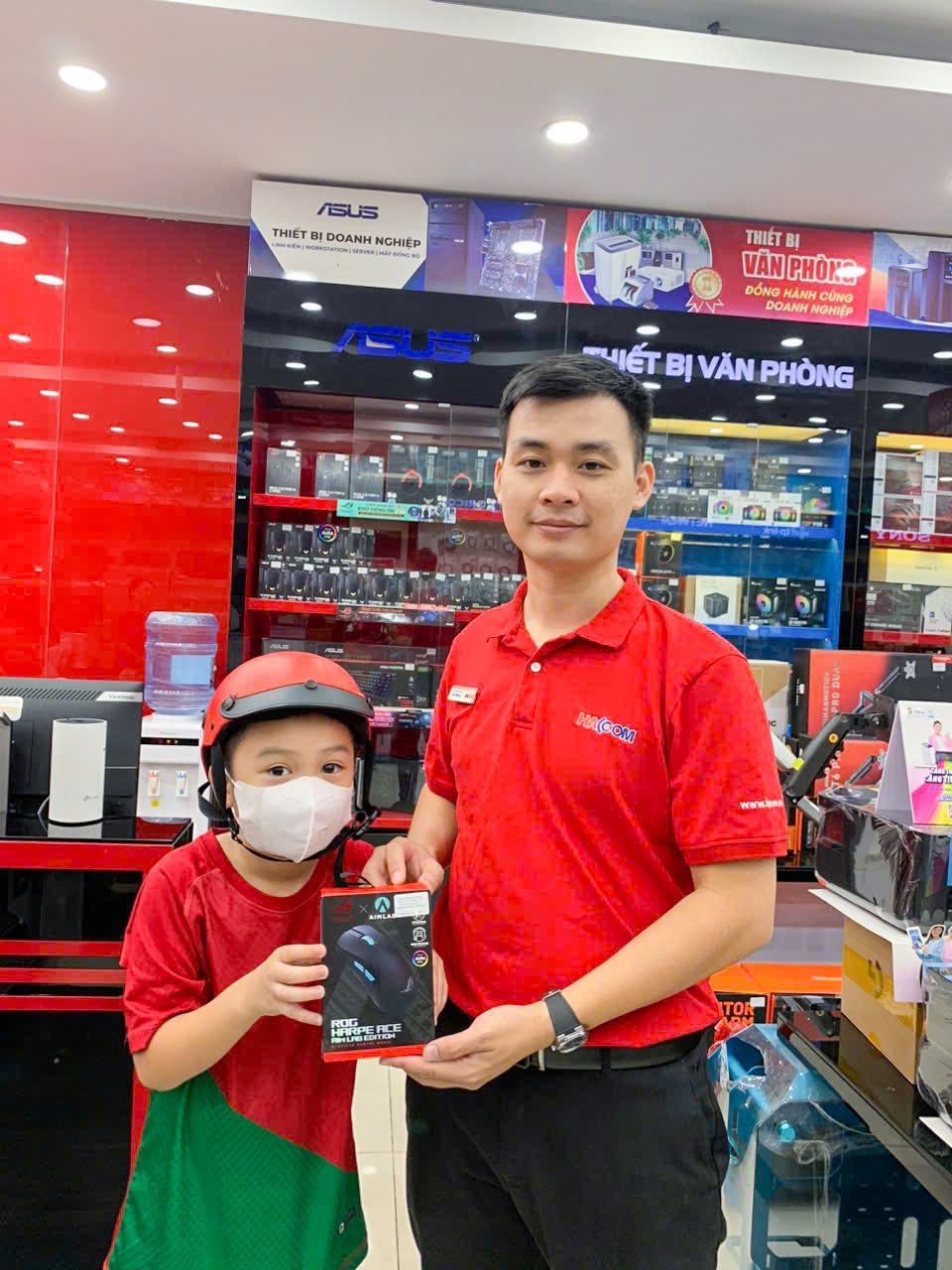 KHLMC Chuột không dây Gaming ASUS ROG HARPE ACE AIM LAB Black (P713 Bluetooth/Wireless/USB/RGB)