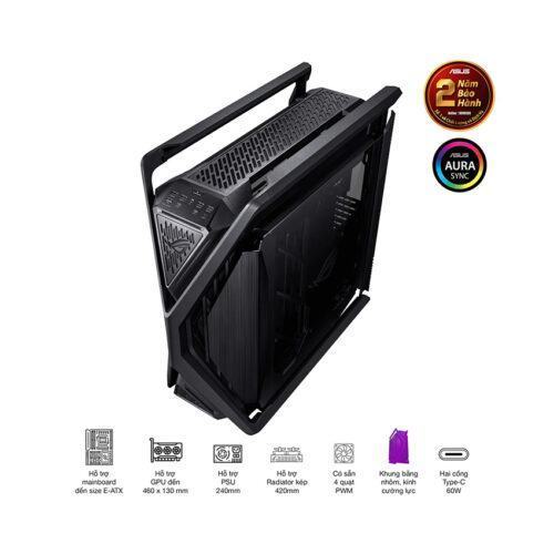 Vỏ Case Asus ROG Hyperion GR701  (Full Tower / Màu Đen )