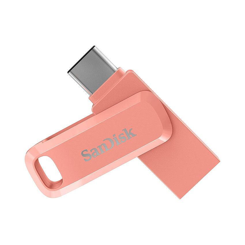 USB SanDisk 256GB USB Type C Ultra Dual Drive Go SDDDC3-256G-G46PC Màu Hồng Đào