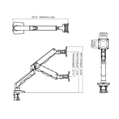 Giá Treo Màn Hình North Bayou G50