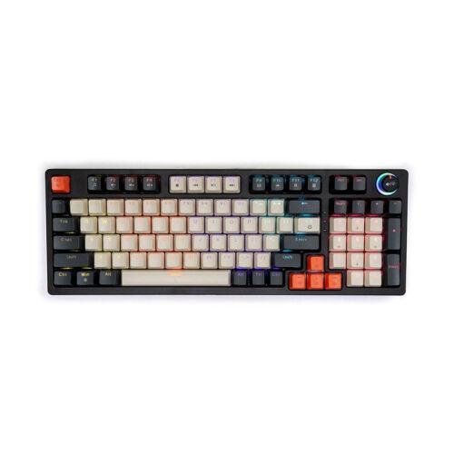 Bàn phím cơ gaming Edra EK398 Beta Brown switch (USB/ABS/Led Rainbow)