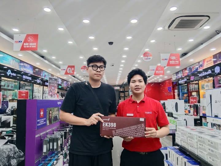 KHLMC Bàn phím cơ gaming Edra EK398 Alpha Red switch