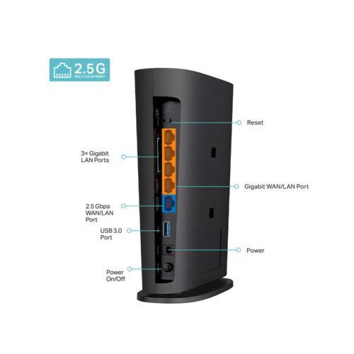 Bộ phát wifi Mesh Tp-Link Archer AX80 Wireless AC6000, 8 Luồng với Cổng 2.5G