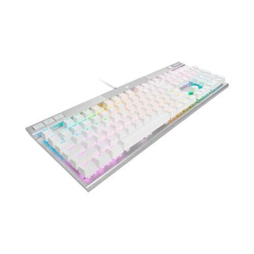 Bàn phím gaming có dây Corsair K70 PRO-WHT-OPX Silver Switch Led RGB CH-910951A-NA