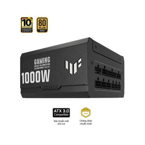 Nguồn Asus TUF Gaming 1000W Gold ATX3.0 ( Pci Gen 5.0 /80 Plus Gold/Màu Đen/Full Modular)