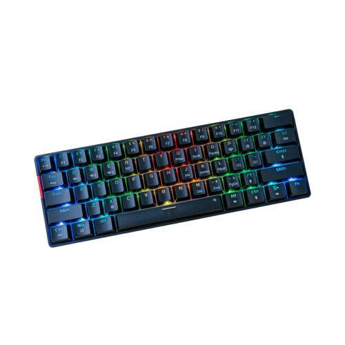 Bàn phím cơ Edra EK361W V3 RGB Đen Blue Switch (USB/Bluetooth/2.4G)