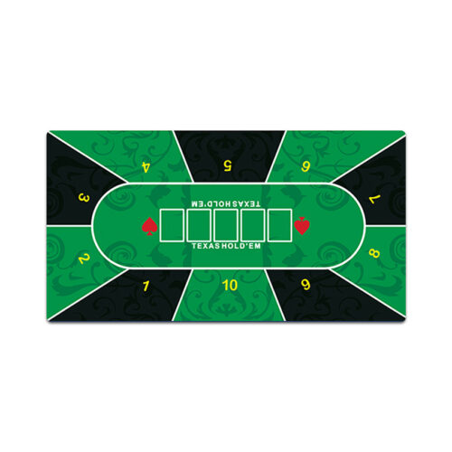 Bàn di chuột Gaming Texas Holdem xanh lá + đen vân hoa 40 x 90cm