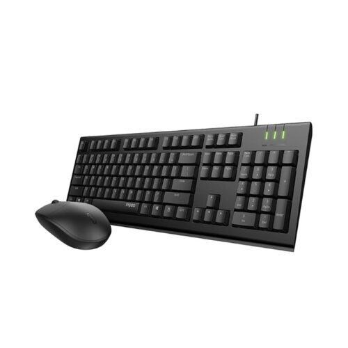 Bộ bàn phím chuột có dây Rapoo X125S Black
