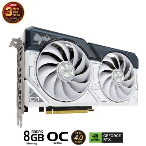 Card màn hình Asus DUAL-RTX 4060 Ti-O8G-GAMING WHITE