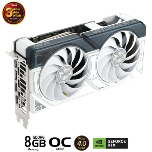 Card màn hình Asus DUAL-RTX 4060 Ti-O8G-GAMING WHITE
