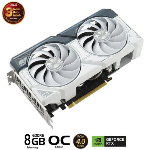 Card màn hình Asus DUAL-RTX 4060 Ti-O8G-GAMING WHITE