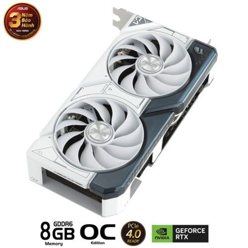 Card màn hình Asus DUAL-RTX 4060 Ti-O8G-GAMING WHITE