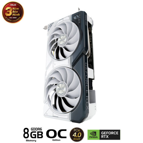 Card màn hình Asus DUAL-RTX 4060 Ti-O8G-GAMING WHITE