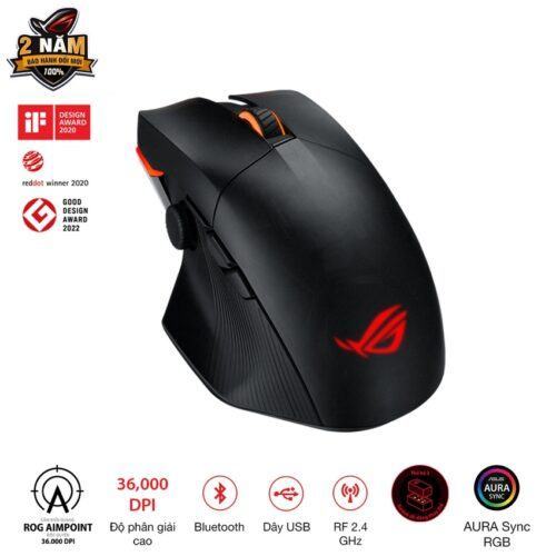 Chuột Gaming không dây ASUS ROG Chakram X Origin (RGB Wireless + Bluetooth + USB)