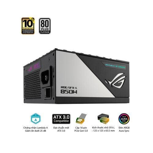 Nguồn Mini SFX-L Asus ROG Loki SFX-L 850W Platinum