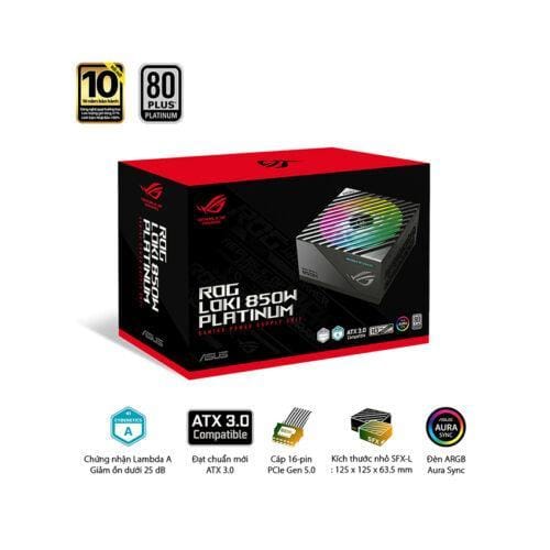 Nguồn Mini SFX-L Asus ROG Loki SFX-L 850W Platinum