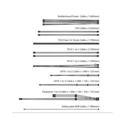 Nguồn Asus ROG STRIX 1000W Gold Aura Edition