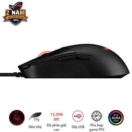 Chuột Gaming có dây Asus ROG Strix Impact III USB/RGB/ĐEN