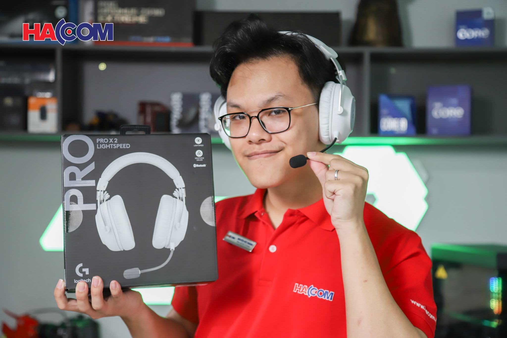 Tai nghe chơi game không dây Logitech PRO X 2 LIGHTSPEED White 981-001270