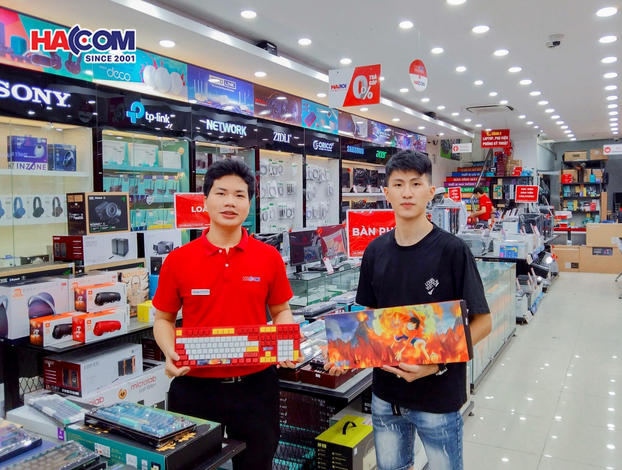 KHLMC Bàn phím cơ AKKO 3108 RF One Piece - Luffy (AKKO switch v3 - Cream Blue)