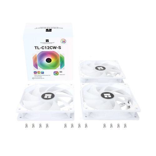 Fan Case Tản Nhiệt Thermalright TL-C12C-S White-PWM ARGB (Màu trắng/hộp 3 quạt)