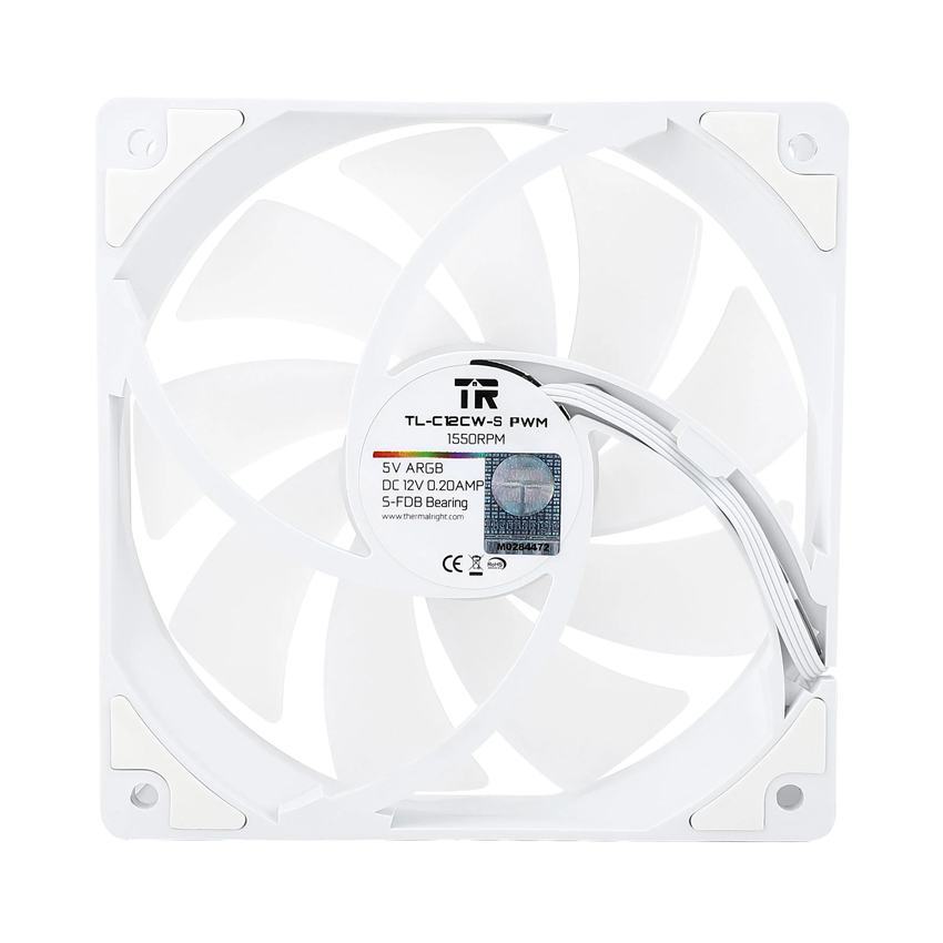 Fan Case Tản Nhiệt Thermalright TL-C12C-S White-PWM ARGB (Màu trắng/hộp 3 quạt)