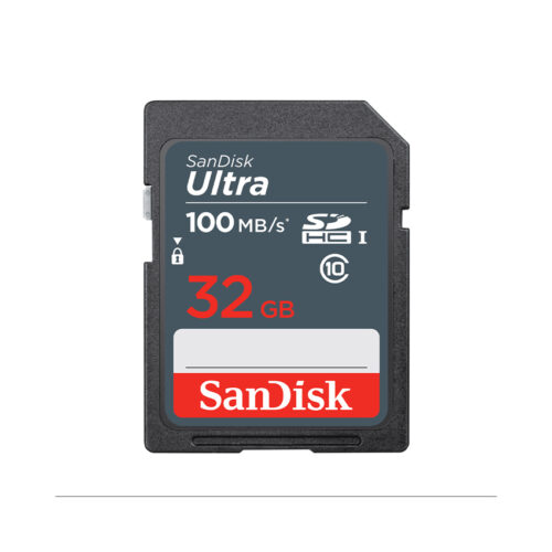 Thẻ nhớ SD SanDisk 32GB SDHC Ultra, C10 UHS- 1 Read 100MB/s SDSDUNR-032G-GN3IN