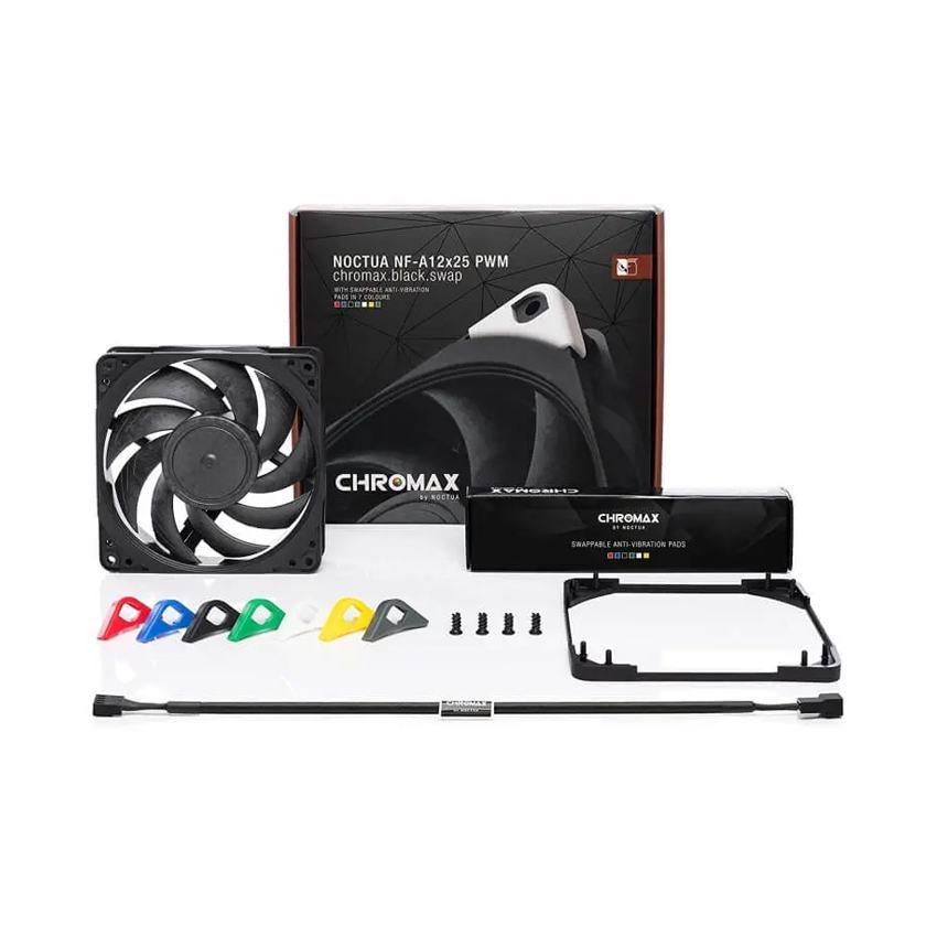 Fan Case Tản Nhiệt Noctua NF-A12x25 PWM Chromax Black Swap 120mm