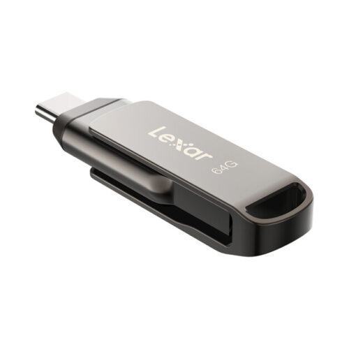 USB LEXAR 64GB JumpDrive D400 OTG USB 3.1 Type C Titanium (USB 3.1_LJDD400064G-BNQNG)