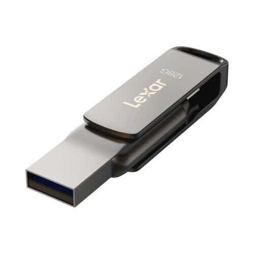 USB LEXAR 128Gb JumpDrive D400 OTG USB 3.1 Type C Titanium (USB 3.1_LJDD400128G-BNQNG