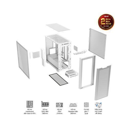 Vỏ Case ASUS A21 WHT (Mid Tower / Màu Trắng)