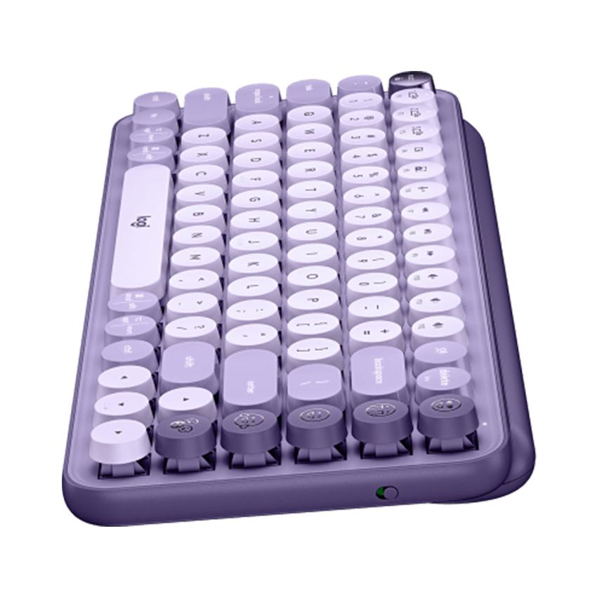Bàn phím không dây Logitech Pop Keys TÍM (LAVENDER) 920-011227