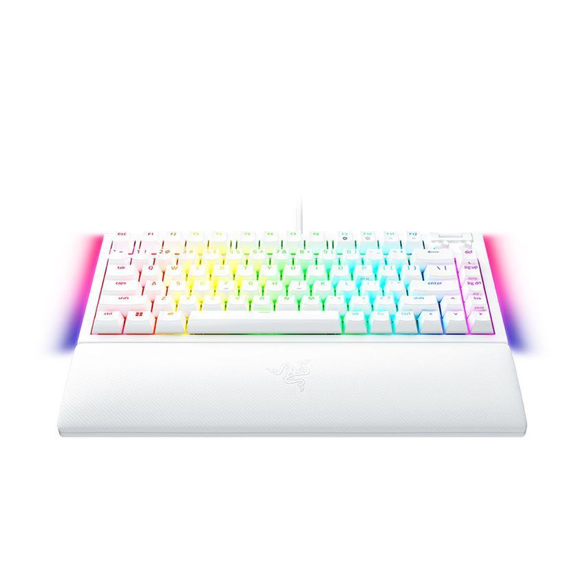 Bàn phím cơ có dây Razer BlackWidow V4 75% RGB White Edition