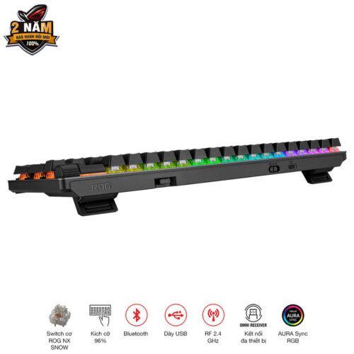 Bàn Phím Cơ Gaming không dây Asus ROG Strix Scope II 96 Wireless NXSW/US/ABS 90MP037A-BKUA00