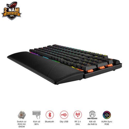 Bàn Phím Cơ Gaming không dây Asus ROG Strix Scope II 96 Wireless NXSW/US/ABS 90MP037A-BKUA00