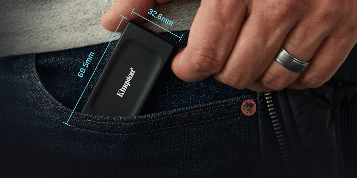 Ổ cứng di động Kingston SSD 2000GB USB 3.2 Gen 2 SXS1000/2000G