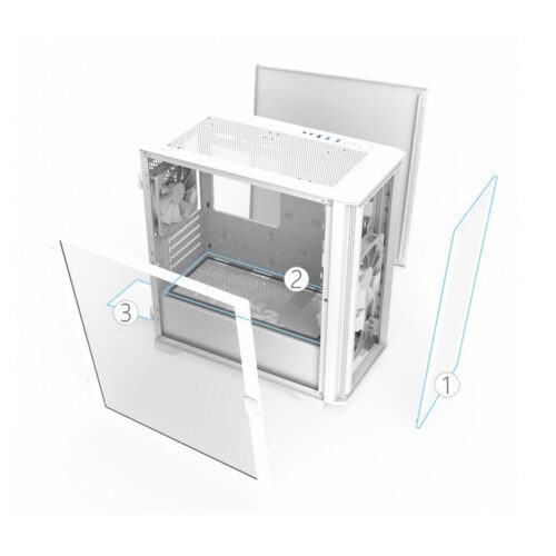 Vỏ Case MONTECH Air 100 Lite White (MATX/Mid Tower/Màu Trắng)