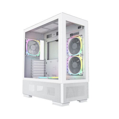 Vỏ Case MONTECH SKY TWO WHITE (ATX/Mid Tower/Màu Trắng/4 Fan Argb)