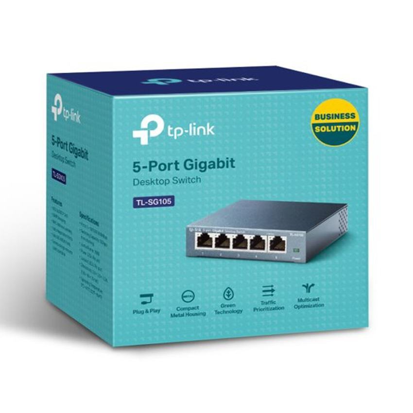 Switch 5 Port TP-Link TL-SG105 (5 Port 10/100/1000 Vỏ kim loại)