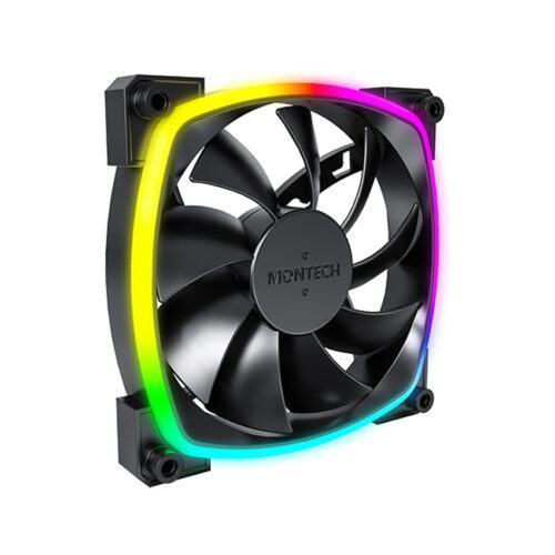 Fan Case Tản Nhiệt MONTECH AX 120 PWM BLACK (Màu Đen/Quạt Thổi)