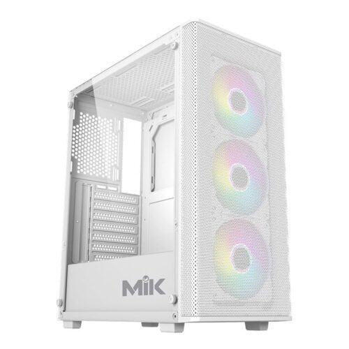 Vỏ Case MIK AION WHITE 3FA (ATX/Mid Tower/Màu Trắng/3Fan ARGB)