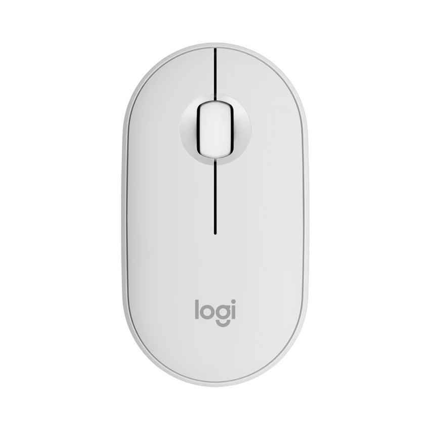 Chuột không dây Logitech Pebble M350s Màu Trắng (Wireless/Bluetooth) _ 910-006986